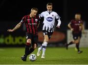 5 February 2019; Shane Elworthy of Longford Town in action against Daniel Kelly of Dundalk during the pre-season friendly match between Dundalk and Longford Town at Oriel Park in Dundalk, Louth. Photo by Ben McShane/Sportsfile