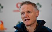 7 February 2019; Head coach Joe Schmidt during an Ireland press conference at Carton House in Maynooth, Co. Kildare. Photo by Brendan Moran/Sportsfile