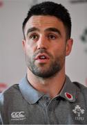 7 February 2019; Conor Murray during an Ireland press conference at Carton House in Maynooth, Co. Kildare. Photo by Brendan Moran/Sportsfile