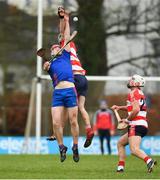 7 February 2019; Sean Burke of Mary Immaculate College in action against Daniel Harrington of Cork IT during the Electric Ireland Fitzgibbon Cup Quarter Final match between Mary Immaculate College and Cork Institute of Technology at the MICL Grounds in Limerick. Photo by Eóin Noonan/Sportsfile