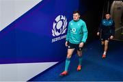 8 February 2019; Jacob Stockdale, left, and Jordan Larmour during the Ireland Rugby captain's run at BT Murrayfield Stadium in Edinburgh, Scotland. Photo by Ramsey Cardy/Sportsfile