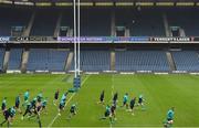 8 February 2019; A general view during the Ireland Rugby captain's run at BT Murrayfield Stadium in Edinburgh, Scotland. Photo by Ramsey Cardy/Sportsfile