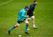 8 February 2019; Ultan Dillane, left, and Jack Conan during the Ireland Rugby captain's run at BT Murrayfield Stadium in Edinburgh, Scotland. Photo by Ramsey Cardy/Sportsfile