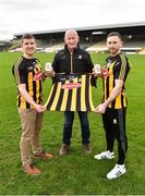 8 February 2019; Kilkenny manager Brian Cody with Eoin Murphy and Conor Fogarty during the Glanbia Launch of it's new 3 year sponsorship with Kilkenny at Nowlan Park in Kilkenny. Photo by Matt Browne/Sportsfile