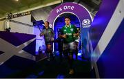 8 February 2019; Ireland captain Ciara Griffin walks out ahead of the Women's Six Nations Rugby Championship match between Scotland and Ireland at Scotstoun Stadium in Glasgow, Scotland. Photo by Ramsey Cardy/Sportsfile