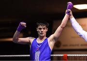 8 February 2019; James McGivern of St George's, Belfast, Co Antrim, after defeating Senan Kelly of Crumlin, Co Dublin, in their 63kg bout during the 2019 National Elite Men’s & Women’s Elite Boxing Championships at the National Boxing Stadium in Dublin. Photo by Piaras Ó Mídheach/Sportsfile
