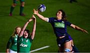 8 February 2019; Aoife McDermott of Ireland in action against Emma Wassell of Scotland during the Women's Six Nations Rugby Championship match between Scotland and Ireland at Scotstoun Stadium in Glasgow, Scotland. Photo by Ramsey Cardy/Sportsfile
