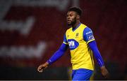 8 February 2019; Regix Madika of Waterford during the pre-season friendly match between Shelbourne and Waterford FC at Tolka Park in Dublin. Photo by Stephen McCarthy/Sportsfile