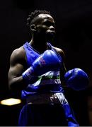 8 February 2019; Christian Cekiso of Portlaoise, Co Laois, in his 57kg bout against Conor Kerr of Monkstown, Co Antrim, during the 2019 National Men’s & Women’s Elite Boxing Championships at the National Boxing Stadium in Dublin. Photo by Piaras Ó Mídheach/Sportsfile