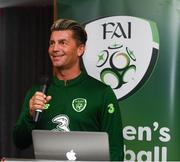 9 February 2019; Women's National Team manager Colin Bell during an FAI Women's Football Conference at the Clayton Hotel Dublin Airport in Dublin. Photo by Harry Murphy/Sportsfile