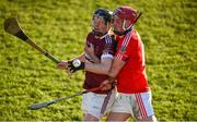 9 February 2019; Fergus McCambridge of Ruairí Óg in action against Brendan Farrell of St Thomas' during the AIB GAA Hurling All-Ireland Senior Championship Semi-Final match between St Thomas' and Ruairí Óg at Parnell Park in Dublin. Photo by David Fitzgerald/Sportsfile