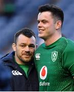 9 February 2019; Cian Healy, left, and James Ryan of Ireland after the Guinness Six Nations Rugby Championship match between Scotland and Ireland at the BT Murrayfield Stadium in Edinburgh, Scotland. Photo by Brendan Moran/Sportsfile