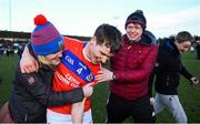 9 February 2019; David Sherry of St Thomas' is congratulated by supporters following the AIB GAA Hurling All-Ireland Senior Championship Semi-Final match between St Thomas' and Ruairí Óg at Parnell Park in Dublin. Photo by David Fitzgerald/Sportsfile