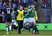 9 February 2019; Jonathan Sexton of Ireland leaves the pitch with an injury during the Guinness Six Nations Rugby Championship match between Scotland and Ireland at the BT Murrayfield Stadium in Edinburgh, Scotland. Photo by Brendan Moran/Sportsfile