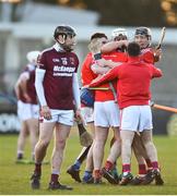 9 February 2019; St Thomas' players celebrate following the AIB GAA Hurling All-Ireland Senior Championship Semi-Final match between St Thomas' and Ruairí Óg at Parnell Park in Dublin. Photo by David Fitzgerald/Sportsfile