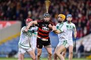 9 February 2019; Harley Barnes of Ballygunner in action against Adrian Mullen and Colin Fennelly of Ballyhale Shamrocks during the AIB GAA Hurling All-Ireland Senior Championship semi-final match between Ballyhale Shamrocks and Ballygunner at Semple Stadium in Thurles, Tipperary. Photo by Matt Browne/Sportsfile
