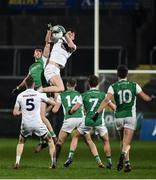 9 February 2019; Aaron Masterson of Kildare in action against Ryan Jones of Fermanagh during the Allianz Football League Division 2 Round 3 match between Fermanagh and Kildare at Brewster Park in Enniskillen, Fermanagh. Photo by Oliver McVeigh/Sportsfile