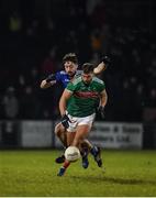9 February 2019; Aidan O’Shea of Mayo in action against Niall McKiernan of Cavan during the Allianz Football League Division 1 Round 3 match between Mayo and Cavan at Elverys MacHale Park in Castlebar, Mayo. Photo by Seb Daly/Sportsfile