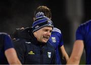 9 February 2019; Cavan manager Mickey Graham speaks to his players following their side's defeat during the Allianz Football League Division 1 Round 3 match between Mayo and Cavan at Elverys MacHale Park in Castlebar, Mayo. Photo by Seb Daly/Sportsfile