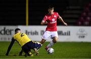 9 February 2019; Regan Donelon of Sligo Rovers in action against Shane Elworthy of Longford Town during the Pre-Season Friendly match between Longford Town and Sligo Rovers at City Calling Stadium in Longford. Photo by Sam Barnes/Sportsfile