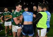 9 February 2019; Jack Barry of Kerry and James McCarthy of Dublin clash after the Allianz Football League Division 1 Round 3 match between Kerry and Dublin at Austin Stack Park in Tralee, Co. Kerry. Photo by Diarmuid Greene/Sportsfile