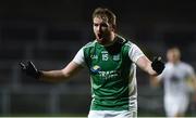 9 February 2019; Sean Quigley of Fermanagh celebrates after the final whistle of the Allianz Football League Division 2 Round 3 match between Fermanagh and Kildare at Brewster Park in Enniskillen, Fermanagh. Photo by Oliver McVeigh/Sportsfile