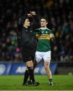 9 February 2019; Referee Maurice Deegan with Stephen O'Brien of Kerry during the Allianz Football League Division 1 Round 3 match between Kerry and Dublin at Austin Stack Park in Tralee, Co. Kerry. Photo by Diarmuid Greene/Sportsfile