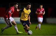 9 February 2019; Karl Chambers of Longford Town in action against Kyle McFadden of Sligo Rovers during the Pre-Season Friendly match between Longford Town and Sligo Rovers at City Calling Stadium in Longford. Photo by Sam Barnes/Sportsfile