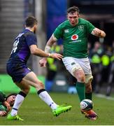 9 February 2019; Peter O’Mahony of Ireland in action against Tommy Seymour of Scotland during the Guinness Six Nations Rugby Championship match between Scotland and Ireland at the BT Murrayfield Stadium in Edinburgh, Scotland. Photo by Brendan Moran/Sportsfile