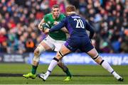 9 February 2019; Chris Farrell of Ireland in action against Stuart McInally of Scotland during the Guinness Six Nations Rugby Championship match between Scotland and Ireland at the BT Murrayfield Stadium in Edinburgh, Scotland. Photo by Brendan Moran/Sportsfile