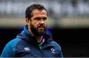 9 February 2019; Ireland defence coach Andy Farrell ahead of the Guinness Six Nations Rugby Championship match between Scotland and Ireland at the BT Murrayfield Stadium in Edinburgh, Scotland. Photo by Ramsey Cardy/Sportsfile