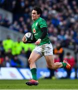 9 February 2019; Joey Carbery of Ireland during the Guinness Six Nations Rugby Championship match between Scotland and Ireland at the BT Murrayfield Stadium in Edinburgh, Scotland. Photo by Ramsey Cardy/Sportsfile
