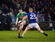 9 February 2019; Fionn McDonagh of Mayo in action against Cian Mackey of Cavan during the Allianz Football League Division 1 Round 3 match between Mayo and Cavan at Elverys MacHale Park in Castlebar, Mayo. Photo by Seb Daly/Sportsfile