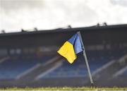 10 February 2019; A view of a sideline flag prior to the Allianz Football League Division 1 Round 3 match between Roscommon and Tyrone at Dr. Hyde Park in Roscommon. Photo by Seb Daly/Sportsfile