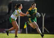 10 February 2019; Catriona Keoghan of Meath is tackled by Katie Kehoe of Offaly during the Lidl Ladies Football National League Division 3 Round 2 match between Meath and Offaly at Páirc Tailteann in Navan, Meath. Photo by Eóin Noonan/Sportsfile