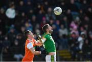 10 February 2019; Michael Newman of Meath in action against Aaron McKay of Armagh during the Allianz Football League Division 2 Round 3 match between Meath and Armagh at Páirc Tailteann in Navan, Meath. Photo by Eóin Noonan/Sportsfile