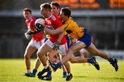 10 February 2019; Michael Hurley of Cork in action against Kevin Hartnett of Clare during the Allianz Football League Division 2 Round 3 match between Clare and Cork at Cusack Park in Ennis, Clare. Photo by Sam Barnes/Sportsfile