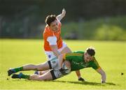 10 February 2019; Bryan McMahon of Meath in action against James Morgan of Armagh during the Allianz Football League Division 2 Round 3 match between Meath and Armagh at Páirc Tailteann in Navan, Meath. Photo by Eóin Noonan/Sportsfile