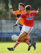 10 February 2019; Ian Maguire of Cork in action against Keelan Sexton of Clare during the Allianz Football League Division 2 Round 3 match between Clare and Cork at Cusack Park in Ennis, Clare. Photo by Sam Barnes/Sportsfile