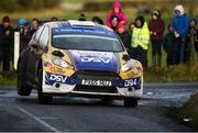 10 February 2019; Josh Moffett and Keith Moriarty in their Ford Fiesta R5 during Stage 6 Colemanstown of the Galway International Rally during Round 1 of the Irish Tarmac Rally Championship in Athenry, Co. Galway. Photo by Philip Fitzpatrick/Sportsfile