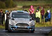 10 February 2019; Declan Boyle and Brian Boyle in their Ford Fiesta R5 during Stage 6 Colemanstown of the Galway International Rally during Round 1 of the Irish Tarmac Rally Championship in Athenry, Co. Galway. Photo by Philip Fitzpatrick/Sportsfile