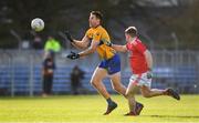 10 February 2019; Gary Brennan of Clare in action against Liam O'Donovan of Cork during the Allianz Football League Division 2 Round 3 match between Clare and Cork at Cusack Park in Ennis, Clare. Photo by Sam Barnes/Sportsfile