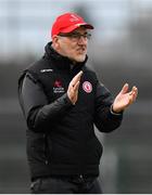 10 February 2019; Tyrone manager Mickey Harte reacts following his side's first goal during the Allianz Football League Division 1 Round 3 match between Roscommon and Tyrone at Dr. Hyde Park in Roscommon. Photo by Seb Daly/Sportsfile