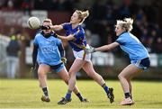 10 February 2019; Samantha Lambert of Tipperary in action against Niamh Hetherton, left, and Nicole Owens of Dublin during the Lidl Ladies NFL Round 2 match between Tipperary and Dublin at Ardfinnan in Tipperary. Photo by Matt Browne/Sportsfile