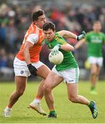 10 February 2019; James McEntee of Meath in action against Stefan Campbell of Armagh during the Allianz Football League Division 2 Round 3 match between Meath and Armagh at Páirc Tailteann in Navan, Meath. Photo by Eóin Noonan/Sportsfile