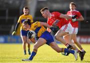 10 February 2019; Cian O'Dea of Clare in action against Kevin Flahive of Cork during the Allianz Football League Division 2 Round 3 match between Clare and Cork at Cusack Park in Ennis, Clare. Photo by Sam Barnes/Sportsfile