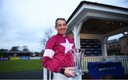 10 February 2019; Jockey Davy Russell after winning the BoyleSports Grand National Trial Handicap Steeplechase on-board Dounikos at Punchestown Racecourse in Naas, Co. Kildare. Photo by David Fitzgerald/Sportsfile