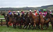 10 February 2019; A general view of runners and riders prior to the BoyleSports Grand National Trial Handicap Steeplechase on-board Dounikos at Punchestown Racecourse in Naas, Co. Kildare. Photo by David Fitzgerald/Sportsfile