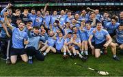 10 February 2019; Oranmore-Maree players celebrate with the cup after the AIB GAA Hurling All-Ireland Intermediate Championship Final match between Charleville and Oranmore-Maree at Croke Park in Dublin. Photo by Piaras Ó Mídheach/Sportsfile