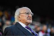 9 February 2019; President of Ireland Michael D Higgins during the 2019 President's Cup Final between Cork City and Dundalk at Turners Cross in Cork. Photo by Stephen McCarthy/Sportsfile
